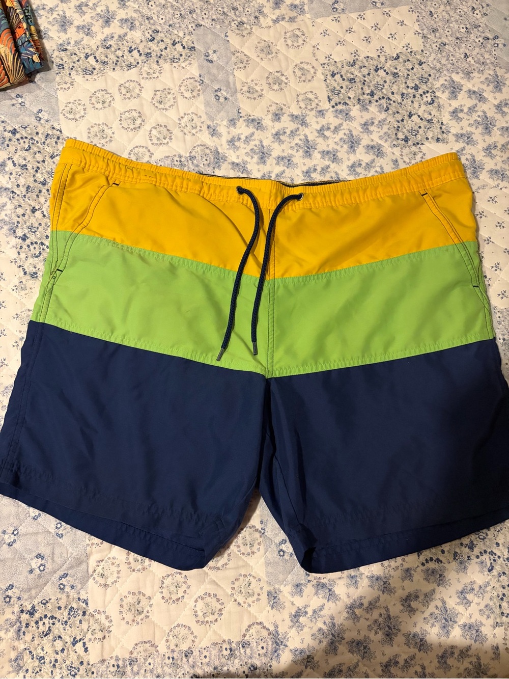 Men's Colorblock Swim Trunks - Boca Classics